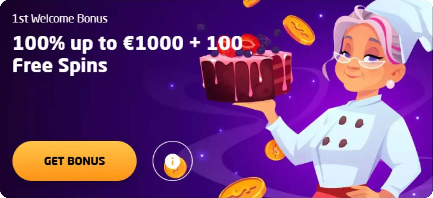 1st welcome bonus